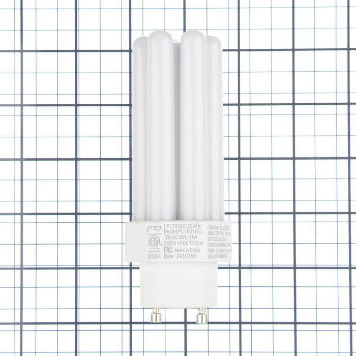 TCP 11W LED PL Lamp 1200Lm 4100K 80 CRI GU24 Base Non-Dimmable (LPL75GUD2541K)