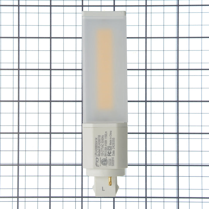 TCP LED PL Lamps Type B 9W 1150Lm 4100KGX24Q-4 Base Suitable For Damp Locations White (LPLH26B5041K)