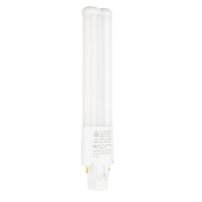 TCP LED PL Lamp 5W Type B Non-Dimmable 1U 2700K (LPLU09B2527K)