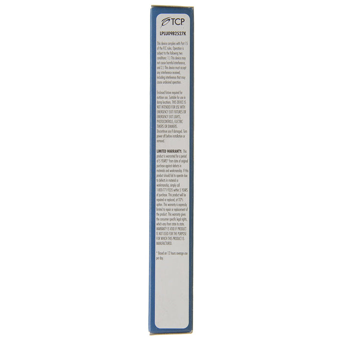 TCP LED PL Lamp 5W Type B Non-Dimmable 1U 2700K (LPLU09B2527K)