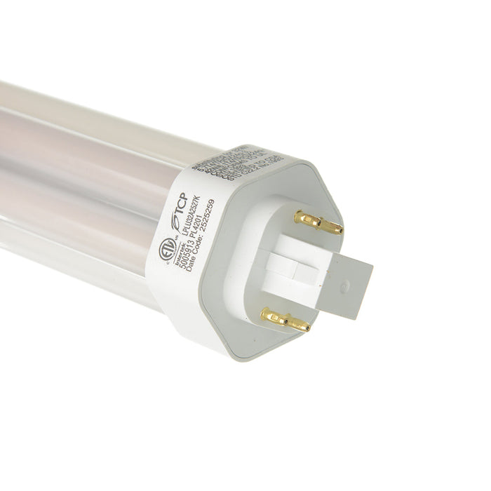 TCP LED PL Lamp 16W 1500Lm 2700K G24Q/GX24Q Base Non-Dimmable White 80 CRI Suitable For Damp Locations (LPLU32A2527K)