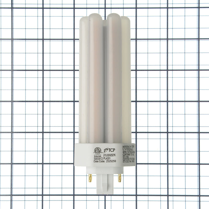 TCP LED PL Lamp 16W 1500Lm 2700K G24Q/GX24Q Base Non-Dimmable White 80 CRI Suitable For Damp Locations (LPLU32A2527K)
