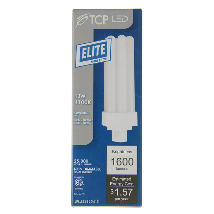 TCP LED PL Lamp 13W Type B Non-Dimmable 3U 4100K (LPLU42B2541K)