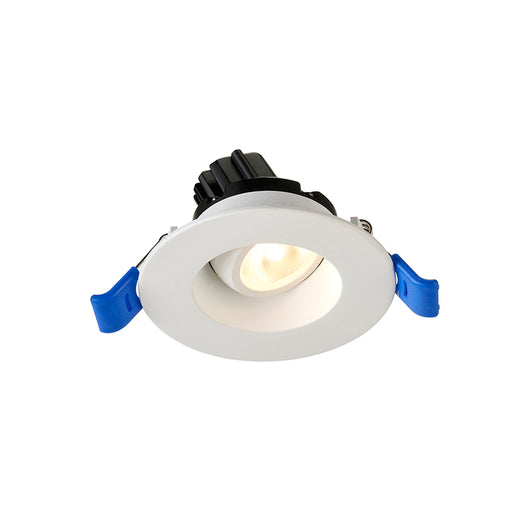 Lotus LED Lights 2 Inch Round Regressed Gimbal HO 5.5W LED Dim To Warm 3000K-1800K White 36 Degree Air-Tight 90 CRI (LRG2-3018K-HO-WH)