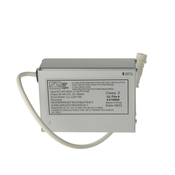 Lotus LED Lights 3 Inch Round Regressed Gimbal 7.5W DTW 30-20K Black 38 Degree 500Lm Type IC Airtight Wet Locations 90 CRI (LRG3-32K-BK)