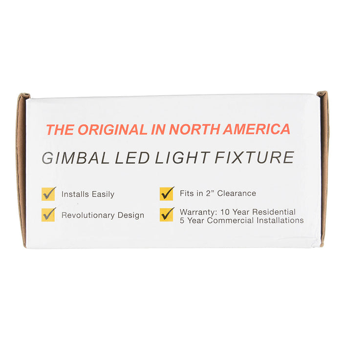 Lotus LED Lights 3 Inch Round Regressed Gimbal 7.5W DTW 30-20K Black 38 Degree 500Lm Type IC Airtight Wet Locations 90 CRI (LRG3-32K-BK)