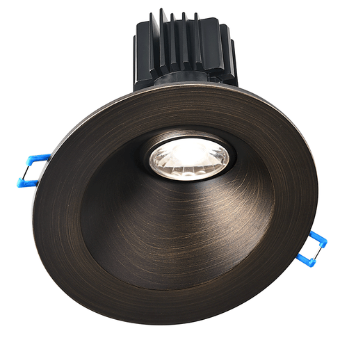 Lotus LED Lights 4 Inch 30 Degree Sloped Round Regressed Gimbal Dim To Warm 3000K-1800K 11W LED Oil Rubbed Bronze 38 Degree Air-Tight 90 CRI (LRG3-3018K-HO-4RSL-ORB)