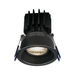 Lotus LED Lights 3 Inch Round Regressed Gimbal Thin Trim CCT Selectable 2700K/3000K/3500K/4000K/5000K 11W LED Black 38 Degree Air-Tight 90 CRI (LRG3-5CCT-HO-TT-BK)