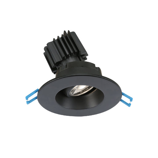 Lotus LED Lights 4 Inch 30 Degree Sloped Round Regressed Gimbal 7.5W CCT Selectable 2700K/3000K/3500K/4100K/5000K LED Black 38 Degree Air-Tight 90 CRI (LRG3-5CCT-BK)