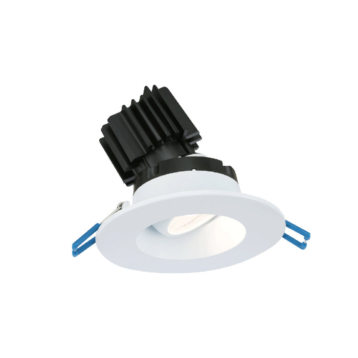 Lotus LED Lights 3 Inch Round Regressed Gimbal CCT Selectable 2700K/3000K/3500K/4100K/5000K 7.5W LED White 38 Degree Air-Tight 90 CRI (LRG3-5CCT-WH)