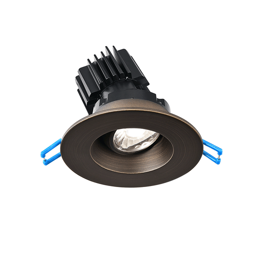 Lotus LED Lights 3 Inch Round Regressed Gimbal Dim To Warm 3000K-1800K 11W LED Oil Rubbed Bronze 38 Degree Air-Tight 90 CRI (LRG3-3018K-HO-ORB)