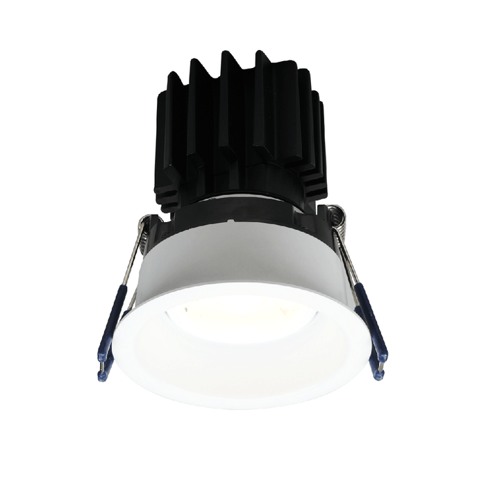 Lotus LED Lights 3 Inch Round Regressed Gimbal Thin Trim CCT Selectable 2700K/3000K/3500K/4000K/5000K 11W LED White 38 Degree Air-Tight 90 CRI (LRG3-5CCT-HO-TT-WH)