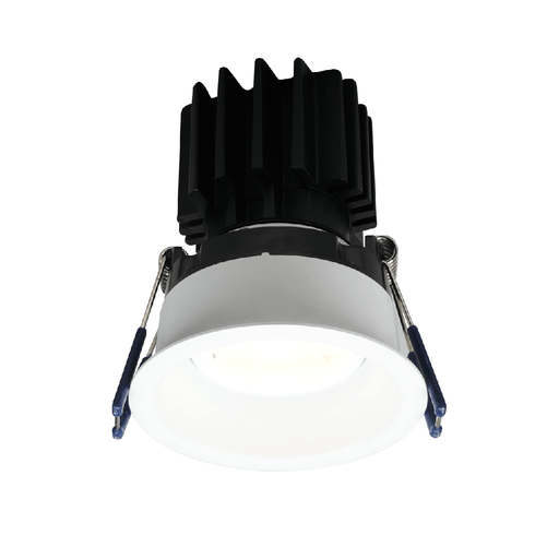 Lotus LED Lights 3 Inch Round Regressed Gimbal Thin Trim Dim To Warm 3000K-1800K 11W LED White 38 Degree Air-Tight 90 CRI (LRG3-3018K-HO-TT-WH)