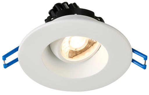Lotus LED Lights 3 Inch Round Regressed Gimbal 7.5W LED 5000K White 38 Degree 650Lm Type IC Airtight Wet Locations Energy Star 90 CRI (LRG3-50K-WH)