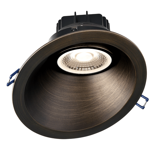 Lotus LED Lights 6 Inch 30 Degree Sloped Round Regressed Gimbal CCT Selectable 2700K/3000K/3500K/4100K/5000K 15W LED Oil Rubbed Bronze 38 Degree Air-Tight 90 CRI (LRG6-5CCT-6RSL-ORB)