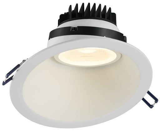 Lotus LED Lights 6 Inch Round Regressed Gimbal High Output 18W LED 3000K White 38 Degree 1550Lm Type IC Airtight Wet Locations 90 CRI (LRG6-30K-HO-WH)