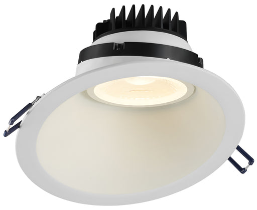 Lotus LED Lights 6 Inch Round Regressed Gimbal High Output 18W LED 4000K White 38 Degree 1650Lm Type IC Airtight Wet Locations 90 CRI (LRG6-40K-HO-WH)