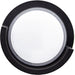 Westgate Manufacturing 7 Inch Round Indoor/Outdoor Wall Sconce 12W CCT Selectable 2700K/3000K/3500K/4000K/5000K And RGB 650Lm 120V WG App Or Remote Control Black (LRS-F-RGBW-BK)