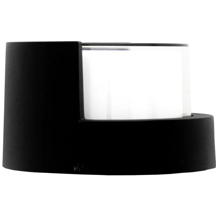 Westgate Manufacturing 7 Inch Round Indoor/Outdoor Wall Sconce 12W CCT Selectable 2700K/3000K/3500K/4000K/5000K And RGB 650Lm 120V WG App Or Remote Control Black (LRS-F-RGBW-BK)