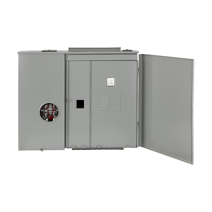 Leviton Outdoor Meter Main Ringless Lever 5TH Jaw  12-Space 300A (LS130-S5D)