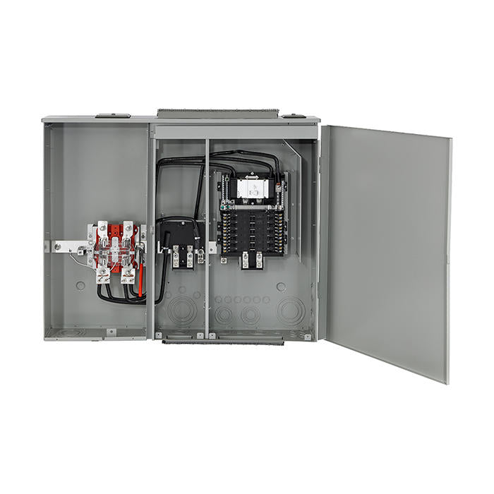 Leviton Outdoor Meter Main Ringless Lever 5TH Jaw  12-Space 300A (LS130-S5D)