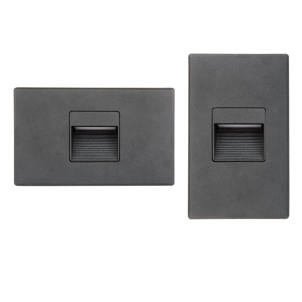 Lotus LED Lights LSD09-5CCT-BK Step Light Black 120V 3W — Lighting Supply