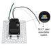Lotus LED Lights Trimless LED Step Light 3W CCT Selectable 2700K/3000K/3500K/4000K/5000K 90 CRI 120V Vertical Mount (LSD05-5CCTWH)