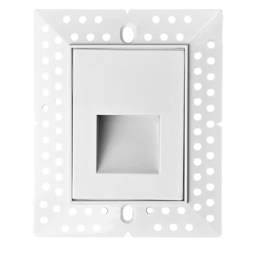 Lotus LED Lights Trimless LED Step Light 3W CCT Selectable 2700K/3000K/3500K/4000K/5000K 90 CRI 120V Vertical Mount (LSD05-5CCTWH)