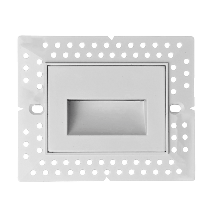 Lotus LED Lights Trimless LED Step Light 3W CCT Selectable 2700K/3000K/3500K/4000K/5000K 90 CRI 120V Horizontal Mount (LSD06-5CCTWH)