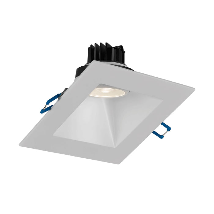 Lotus LED Lights 5 Inch 30 Degree Sloped Square Regressed Gimbal CCT Selectable 2700K/3000K/3500K/4000K/5000K 11W LED White 38 Degree Air-Tight 90 CRI (LSG3-5CCT-HO-5SSL-WH)
