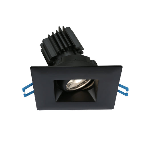 Lotus LED Lights 3 Inch Round Regressed Gimbal Thin Trim CCT Selectable 2700K/3000K/3500K/4000K/5000K 11W LED Black 38 Degree Air-Tight 90 CRI (LSG3-5CCT-HO-TT-BK)