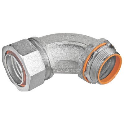 Southwire Garvin 2 Inch Malleable Iron Liquid-Tight 90 Degree Connector With Insulated Throat (LTC-20090)