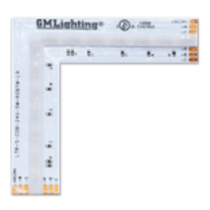 GM Lighting LTR-S Spec Series RGBTW COB LED Tape 24VDC L-Section 5W Per Foot Right (LTR-S-COB-24V-5W-RGBTW-LR)