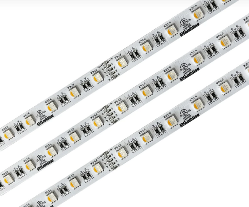 GM Lighting LTR-S Spec Series 24V 16 Foot-4 Inch [5M] RGBW LED Tape 6W Per Foot 430Lm Per Foot In 3000K White Only Mode (LTR-S-24V-6.0W-RGBW-16)