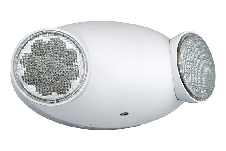 Lumination LUMEL High Impact UL Flame Rated Thermoplastic Emergency Light 120/277V Input White Finish With Battery (93162232)