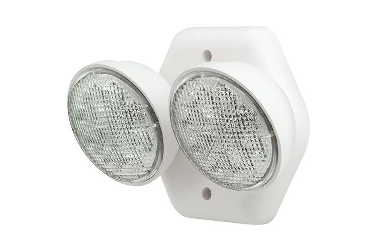Lumination LUROD Remote Head Outdoor Double Lamp Head With Mounting Base White Finish Wet Location (93162261)