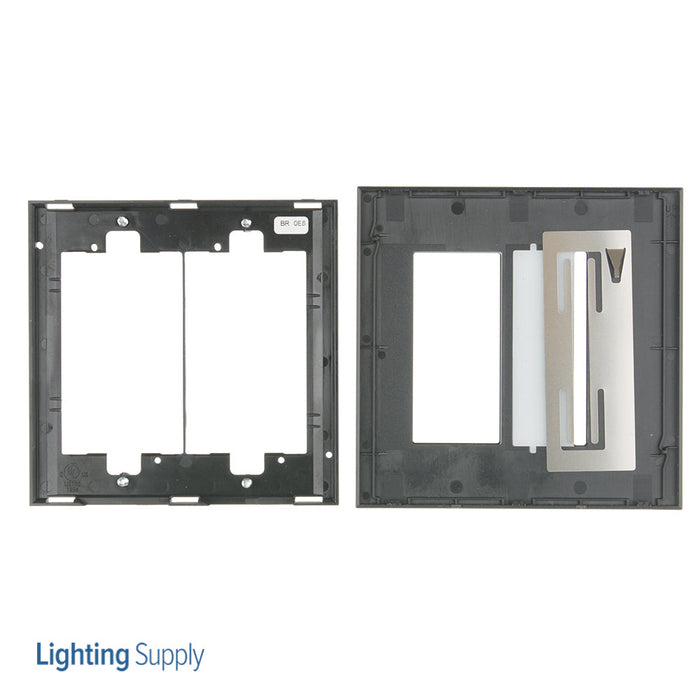 Lutron New Architectural Wall Plate 1-Gang GRAFIK T/1 Accessory Clear Black Glass (LWT-GT-CBL)