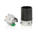 Leviton Black And White Lever Edge 20A 125V Straight Blade Plug 2-Pole 3-Wire NEMA 5-20P Grounding Industrial Grade (5366E)