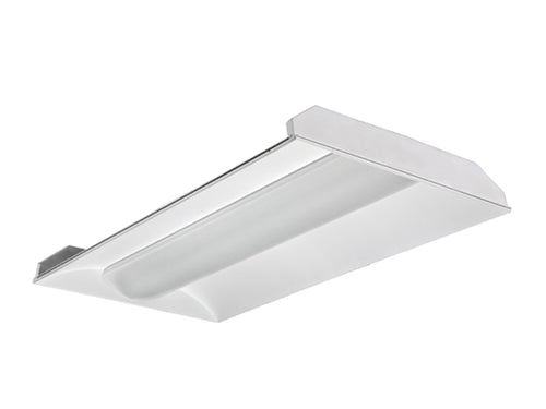 Lithonia LED 2X4 Volumetric Architectural Fixture Nominal 4800Lm Acrylic Diffuser Linear Prismatic Lens EldoLED Dimming To 1 Percent 80 CRI 3000K (2VTL4 48L ADP EZ1 LP830)