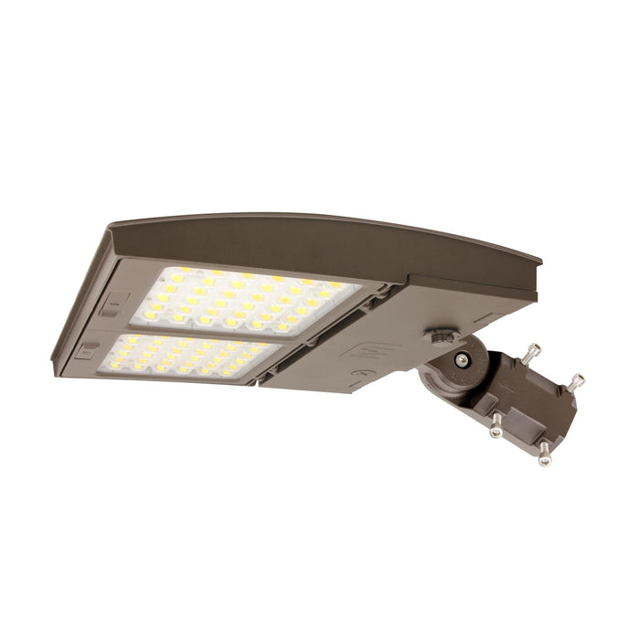 Maxlite 114036 M Series LED Area/Flood Selectable 55W/75W/100W 3000K/4000K/5000K Changeable Lens Type 5 Square/Flood Wide 6X7 Square Bronze Slipfitter C-Max Ready (M100HC5S-WCSBKCR)