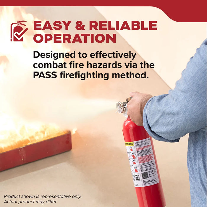 Kidde M110G Basic 110 Fire Extinguisher 1-A:10-B:C 2.5 Pound Nylon Strap Bracket White Disposable (466627MTL)