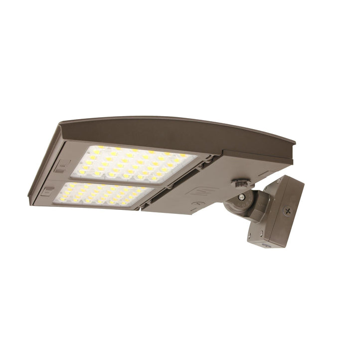 Maxlite 113674 M Series Area Flood 125W CCT Selectable 3000K/4000K/5000K Changeable Lens Type V Low Glare/Flood Wide Bronze Variable Wall Mount (M125UCW-CSBVCR)