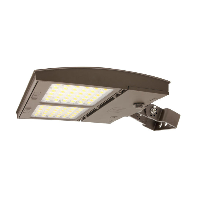 Maxlite 113122 M Series Area Flood Wattage/CCT Selectable 100W/125W/150W 3000K/4000K/5000K Changeable Lens Type V Low Glare/Flood Wide Bronze Trunnion Mount (M150UCW-WCSBTCR)