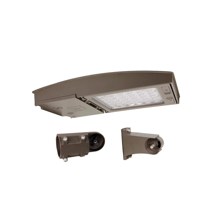 Maxlite 113767 M Series 42W Changeable Lens Narrow Flood CCT Selectable 3000K/4000K/5000K Bronze Flexible Arm/Slipfitter C-Max Ready (M42UCN-CSB2CR)