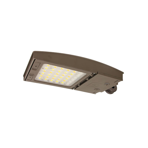 Maxlite 112516 M Series Area Flood Wattage/CCT Selectable 42W/55W/75W 3000K/4000K/5000K Changeable Lens Type III Medium Bronze Upper Knuckle Mount (M75UC3M-WCSBXCRTA)