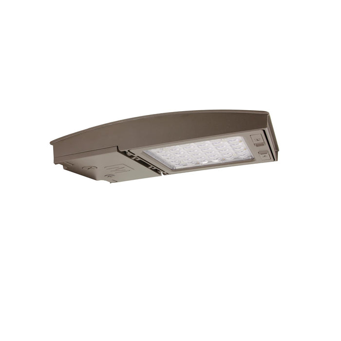 Maxlite 113083 M Series Area Flood Wattage/CCT Selectable 42W/55W/75W 3000K/4000K/5000K Changeable Lens Type IV Wide Bronze Upper Knuckle Mount (M75UC4W-WCSBXCR)