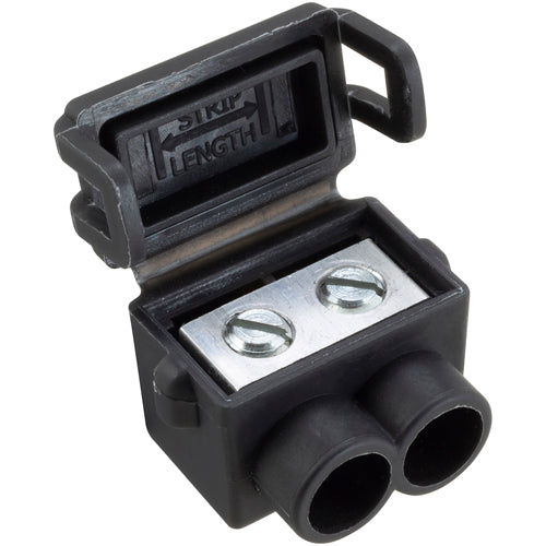 ILSCO Aluminum Multi-Wire Tap And Splice 6-18 Black Pack Of 24 (MAC-618-T-K)