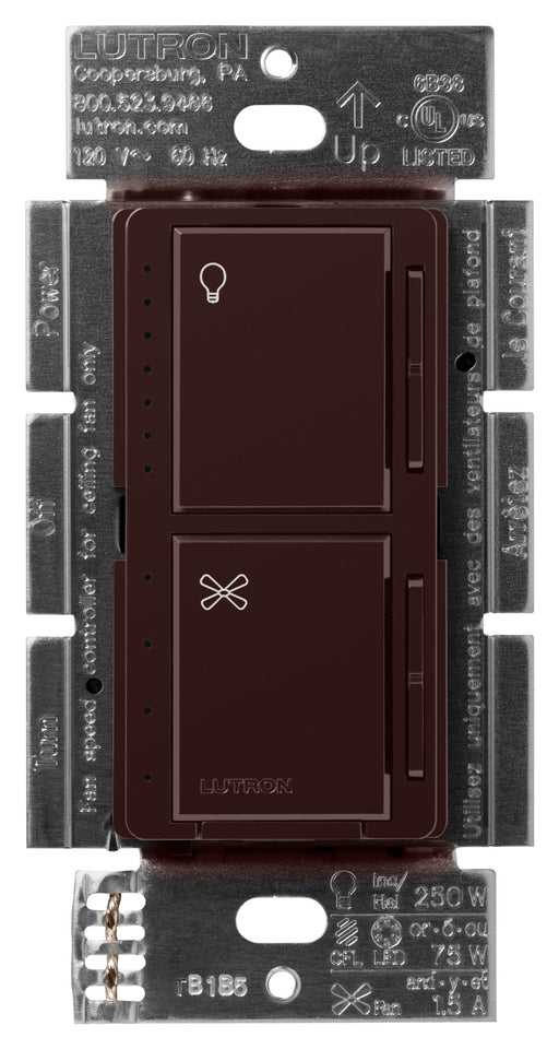 Lutron Maestro 1.5A/75W Fan/Light Speed Control Brown (MACL-LFQ-BR)