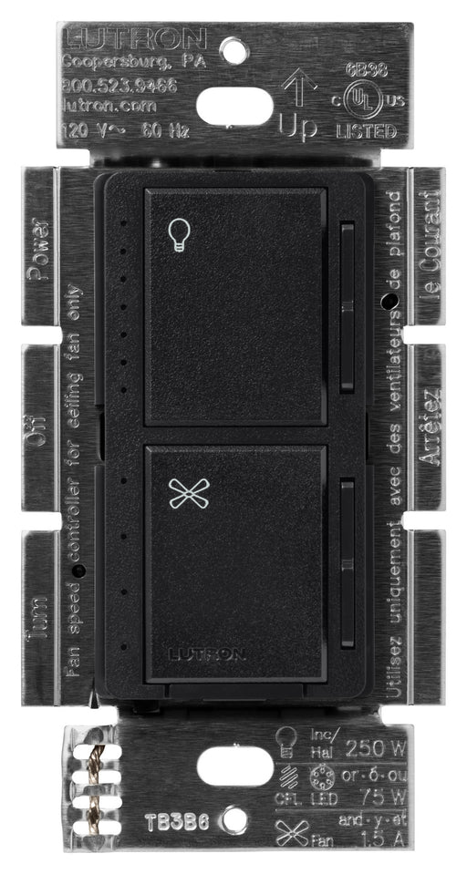 Lutron Maestro 1.5A/75W Fan/Light Speed Control Midnight (MACL-LFQ-MN)