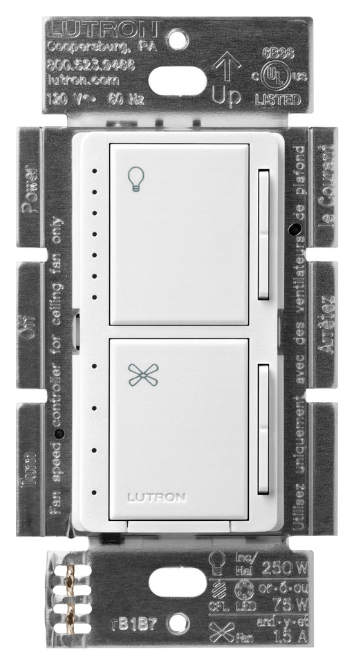 Lutron Maestro 1.5A/75W Fan/Light Speed Control Snow (MACL-LFQ-SW)